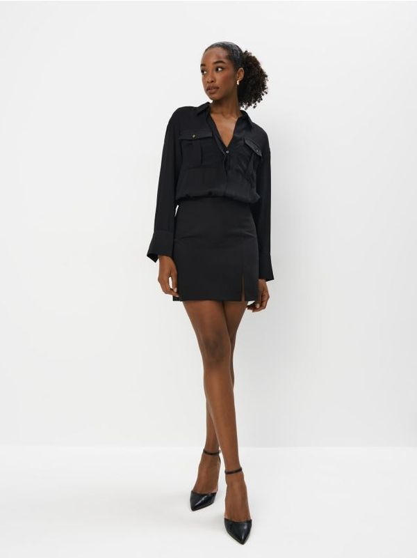 Mohito Mohito - Мини рокля тип риза - черен