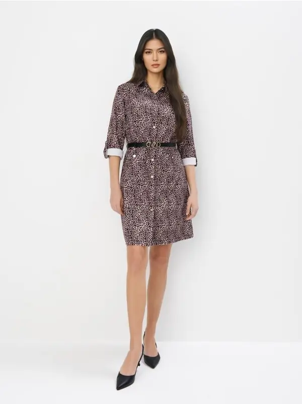 Mohito Mohito - Мини рокля тип риза с колан - цветен