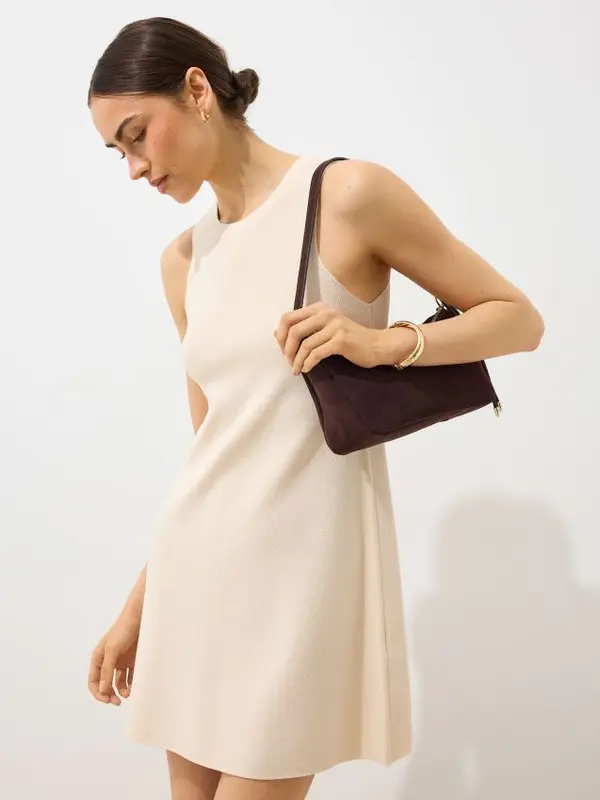 Mohito Mohito - Мини рокля, трапецовидна - бежово