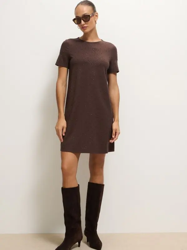 Mohito Mohito - Мини рокля - тъмно кафяво