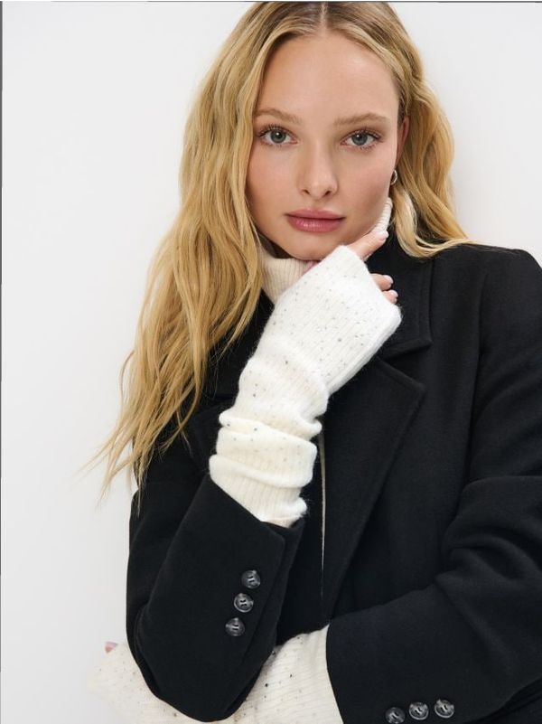 Mohito Mohito - Mitones largos sin dedos - кремaво