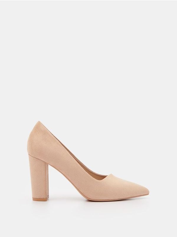 Mohito Mohito - Обувки с дебел профилиран ток - бежово