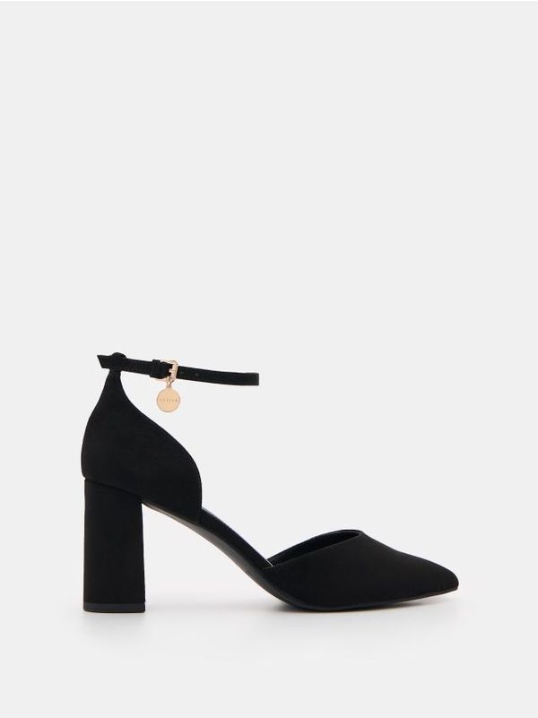 Mohito Mohito - Обувки с дебел профилиран ток - черен