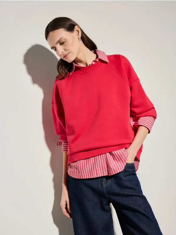 Mohito Mohito - Oversize суитшърт - червен