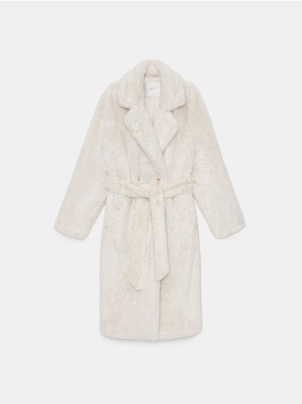 Mohito Mohito - Палто от изкуствена кожа - кремaво