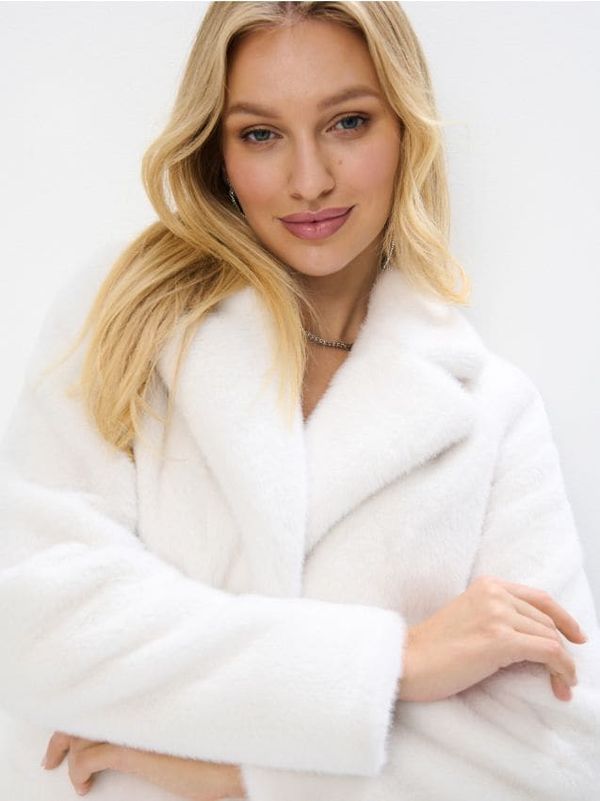 Mohito Mohito - Палто от изкуствена кожа - кремaво