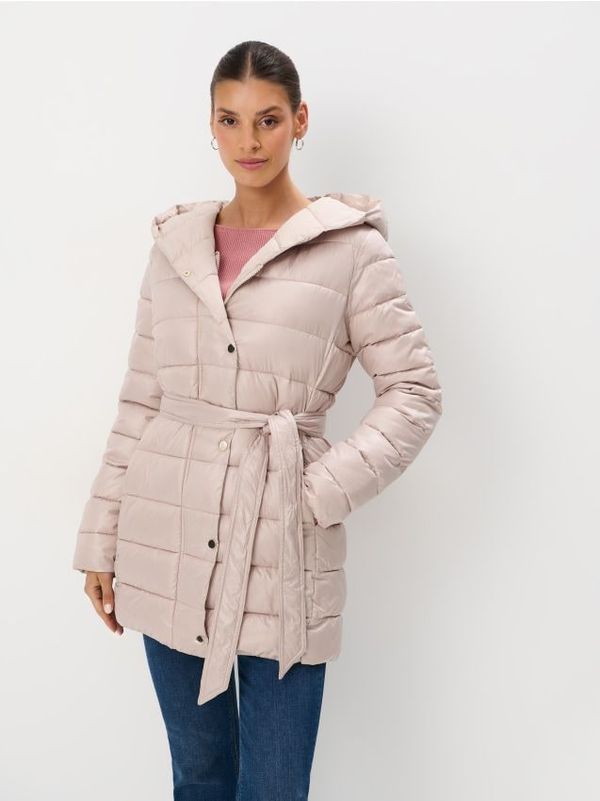 Mohito Mohito - Палто с качулка - бежово