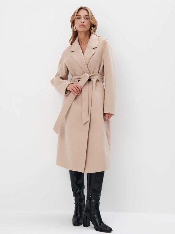 Mohito Mohito - Палто с колан - бежово