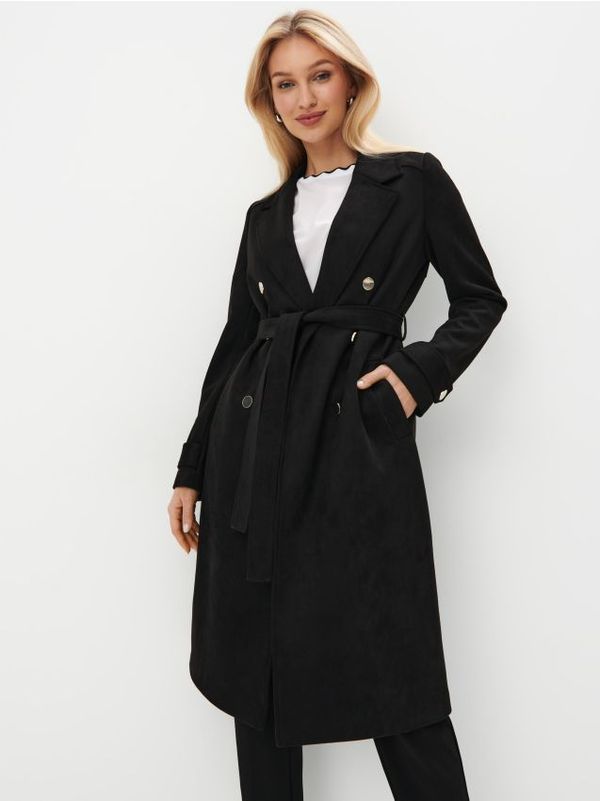 Mohito Mohito - Палто с колан - черен