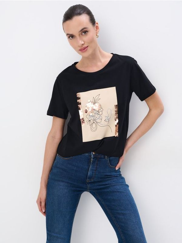 Mohito Mohito - Памучна тениска - черен