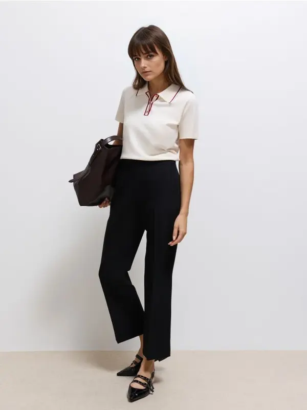 Mohito Mohito - Панталон flare - черен