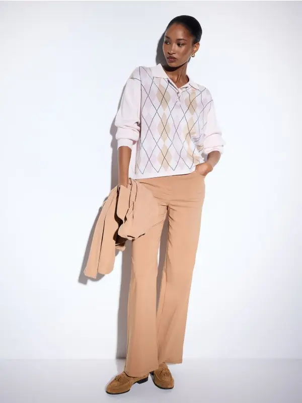 Mohito Mohito - Панталон flare - кафяво