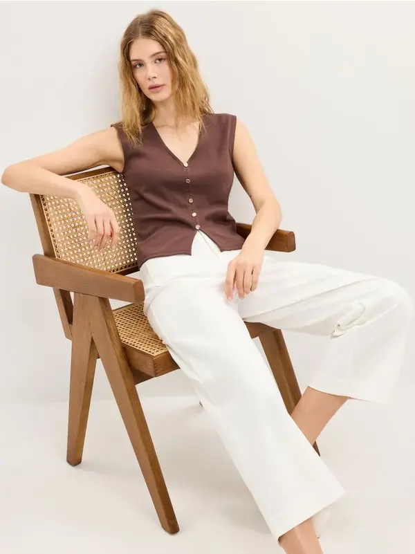 Mohito Mohito - Панталон - кремaво