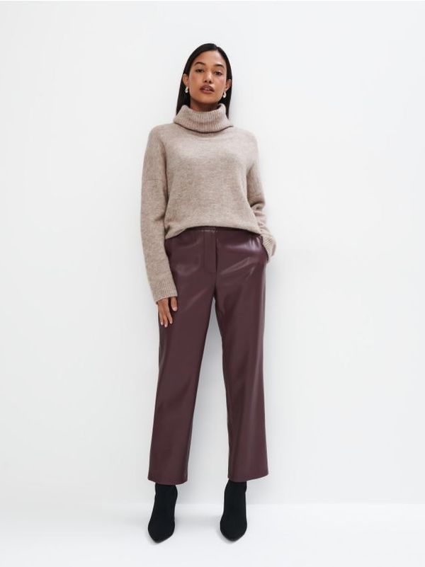 Mohito Mohito - Панталон от изкуствена кожа - кафяво