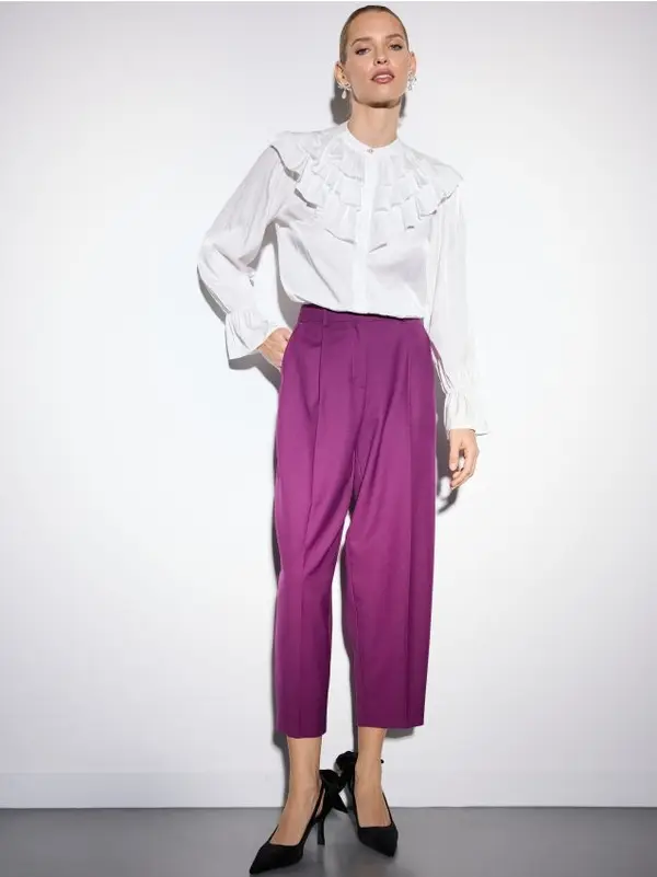 Mohito Mohito - Панталон с прав крачол - тъмно лилаво