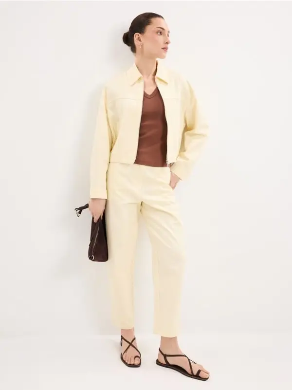 Mohito Mohito - Панталон със съдържание на лиосел - жълто