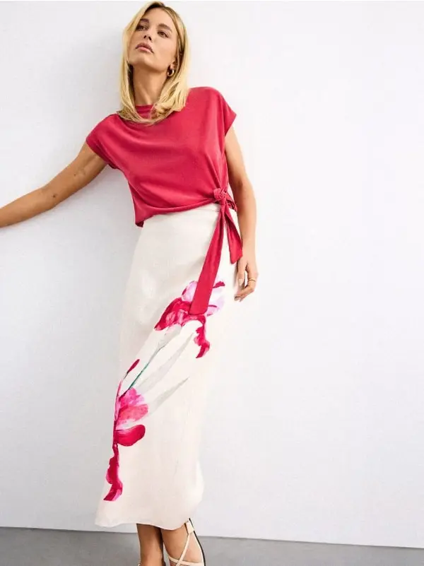 Mohito Mohito - Пола от лиоцел - бежово