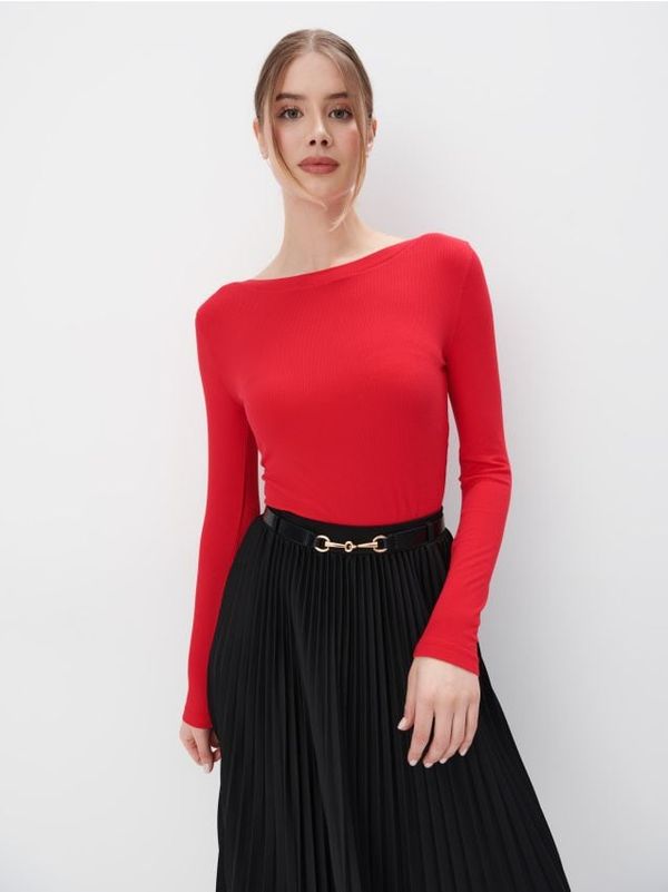 Mohito Mohito - Прилепнала блуза - червен