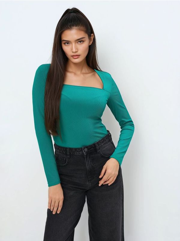 Mohito Mohito - Прилепнала блуза - зелено