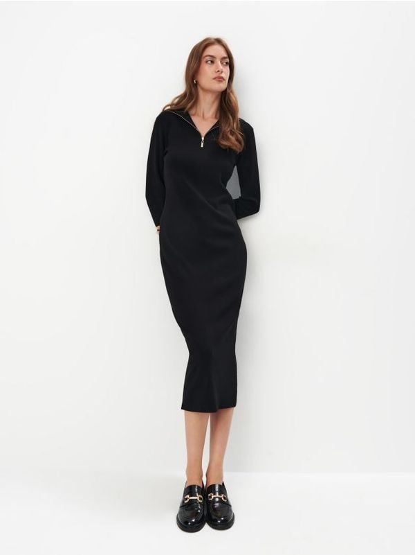 Mohito Mohito - Прилепнала миди рокля - черен