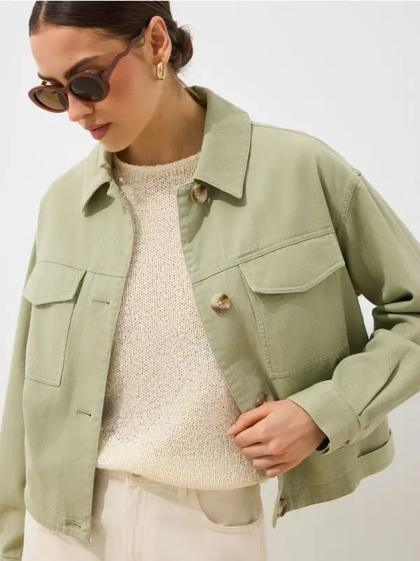 Mohito Mohito - Пролетно яке - маслинено зелено