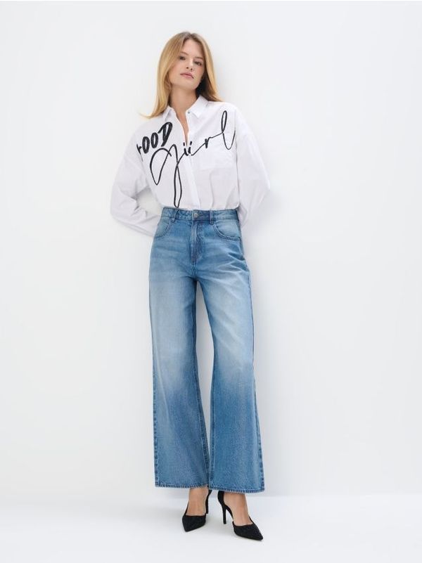 Mohito Mohito - Промазани дънки - син