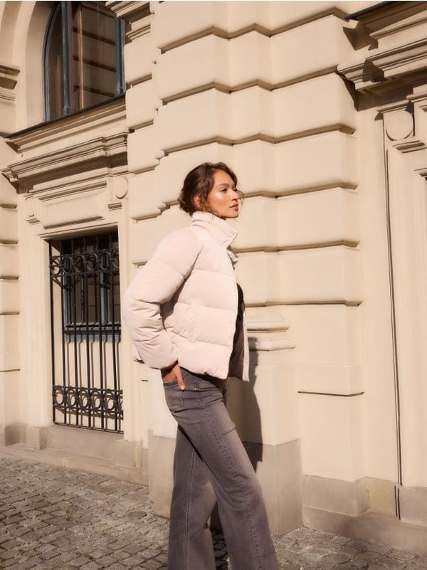 Mohito Mohito - Пухено яке - бежово