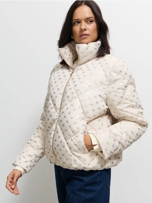 Mohito Mohito - Пухено яке - кремaво