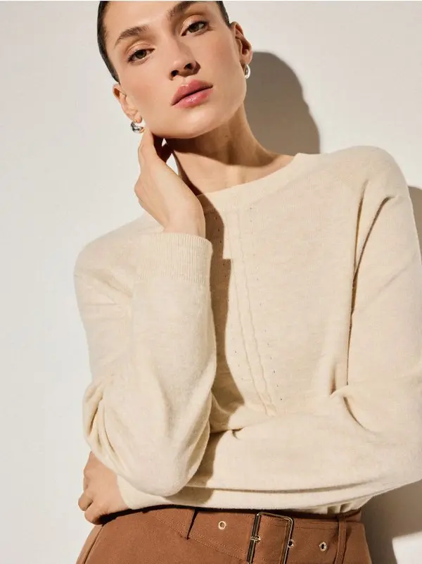 Mohito Mohito - Пуловер basic - бежово