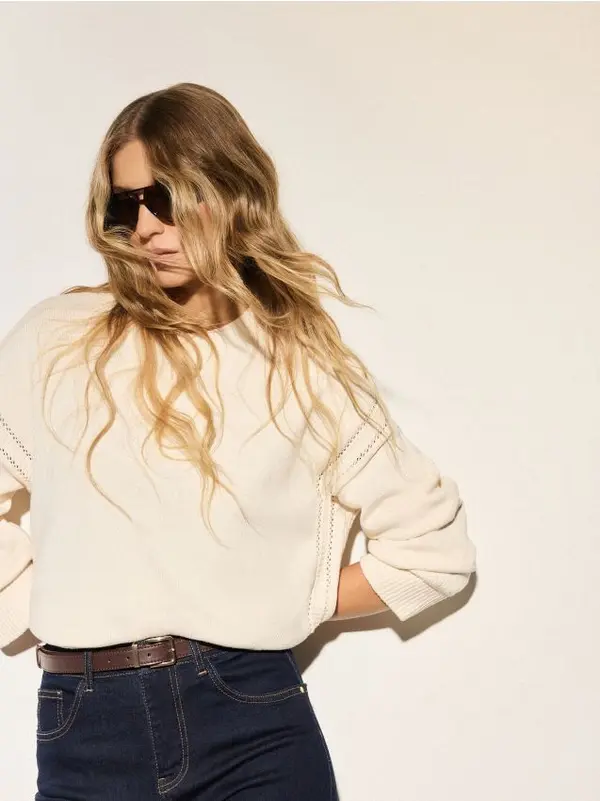 Mohito Mohito - Пуловер basic - кремaво