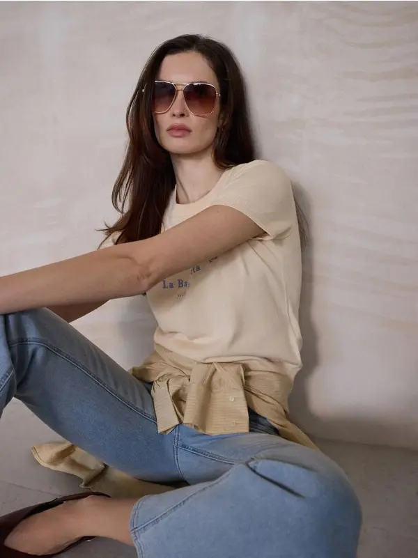 Mohito Mohito - Пуловер с къс ръкав - жълто