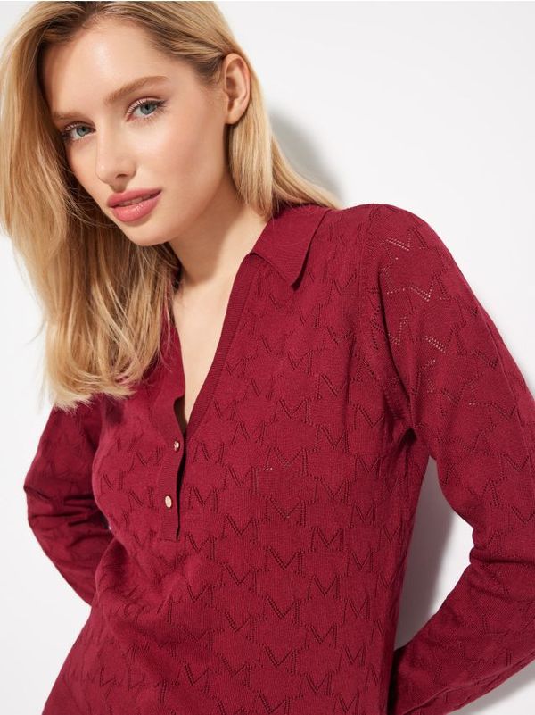 Mohito Mohito - Пуловер с остро деколте - кестеняво