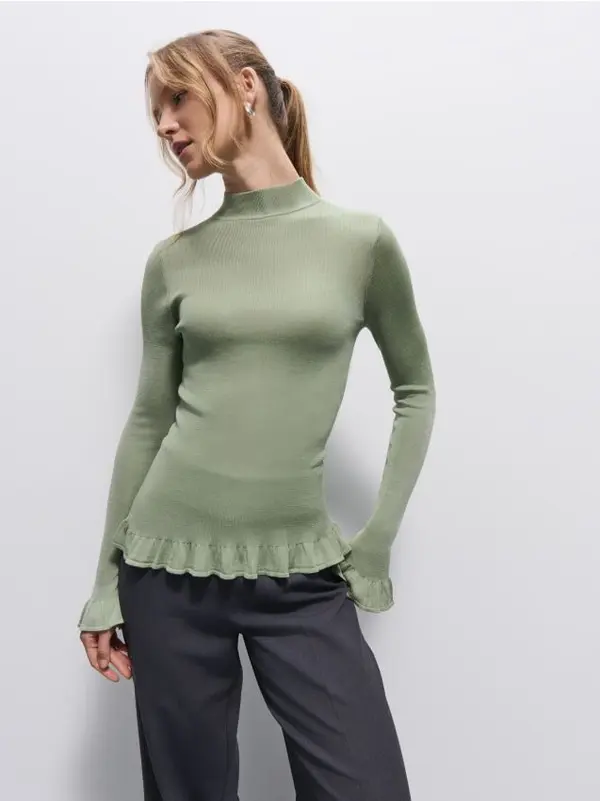 Mohito Mohito - Пуловер с пеплум - зелено