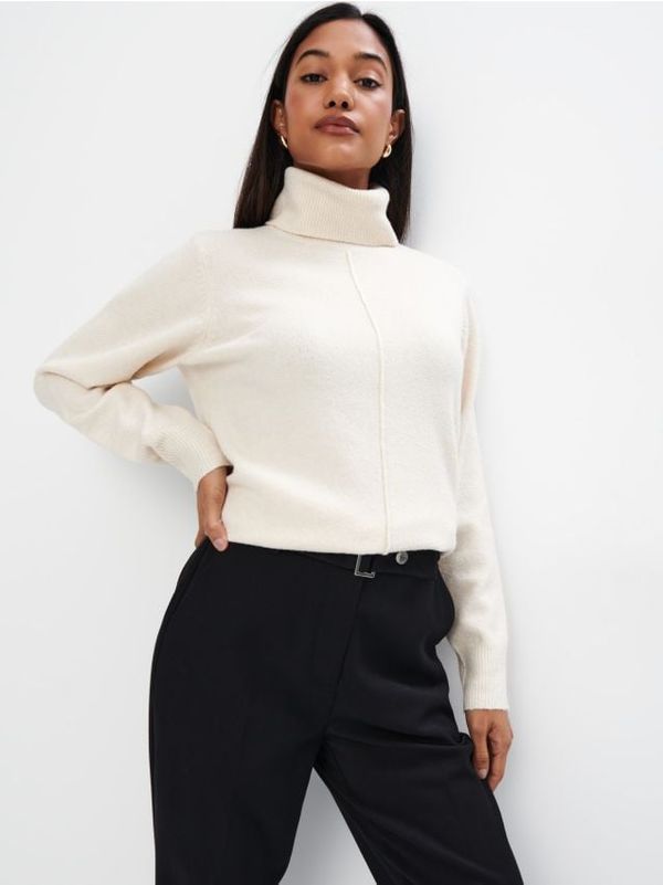 Mohito Mohito - Пуловер с поло яка - кремaво