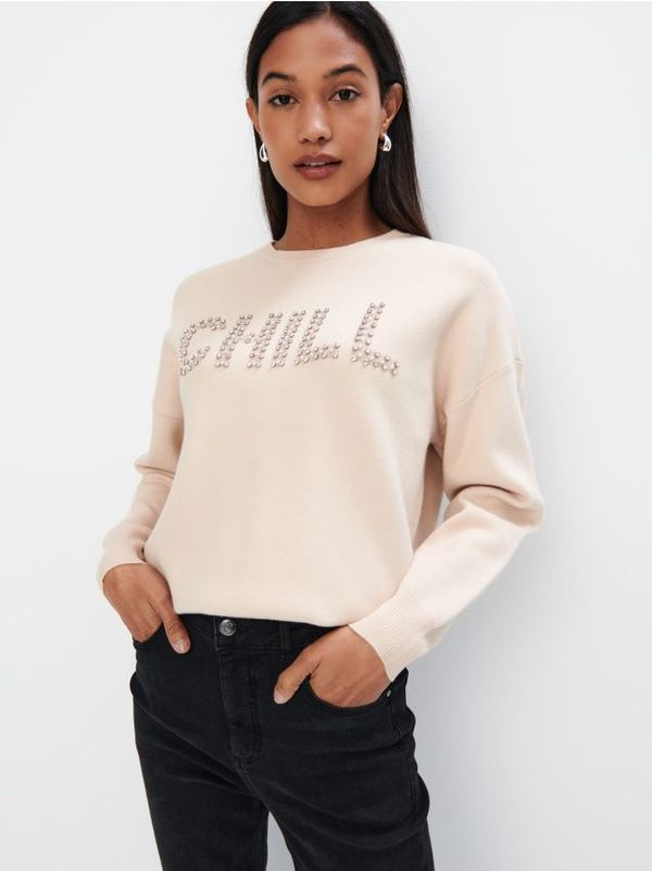 Mohito Mohito - Пуловер с принт - бежово