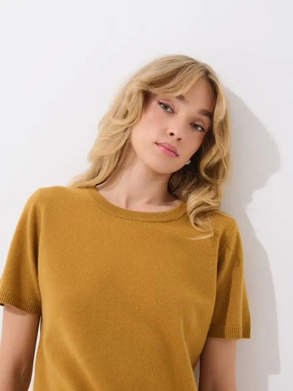 Mohito Mohito - Пуловер с високо съдържание на вълна - горчичено