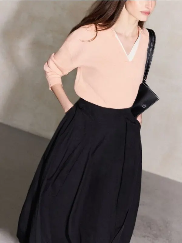 Mohito Mohito - Пуловер с яка - прасковено