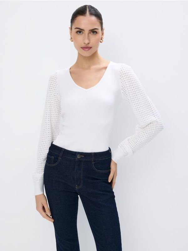 Mohito Mohito - Пуловер със съдържание на вискоза - бяло