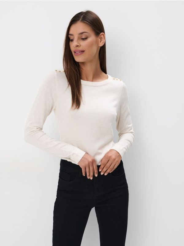 Mohito Mohito - Пуловер със съдържание на вискоза - кремaво