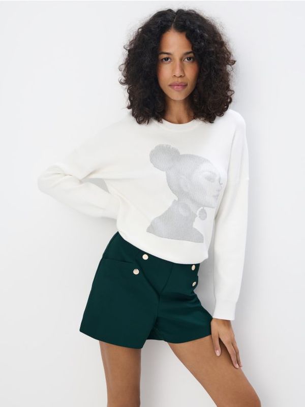 Mohito Mohito - Пуловер със съдържание на вискоза - кремaво