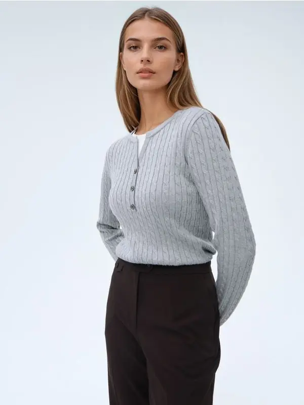 Mohito Mohito - Пуловер със съдържание на вискоза - сиво