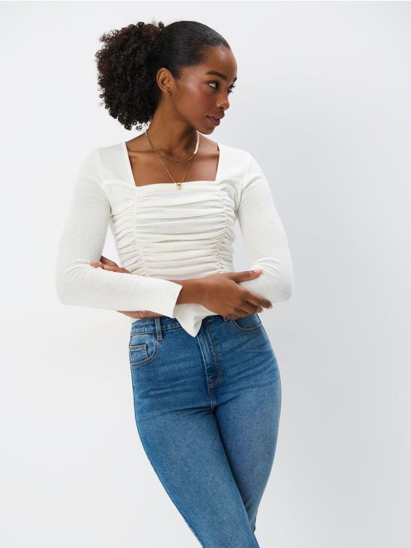 Mohito Mohito - Пуловер със съдържание на вълна - бяло