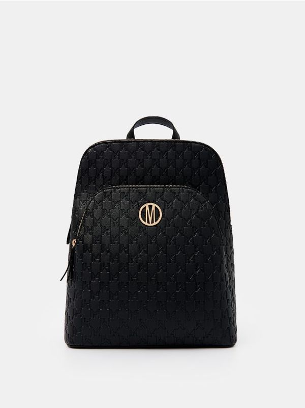 Mohito Mohito - Раница с монограмна шарка - черен