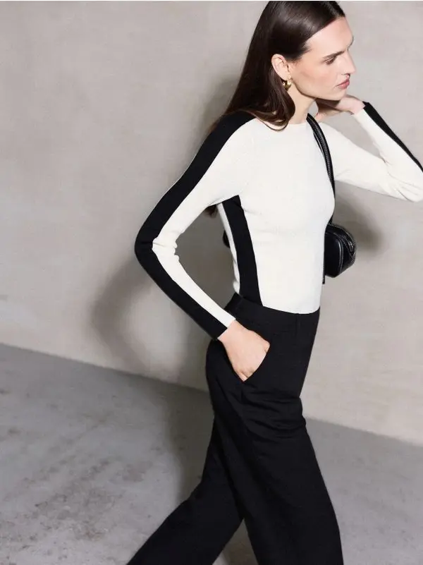 Mohito Mohito - Рипсен пуловер - кремaво