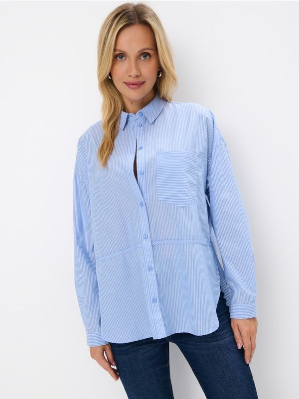 Mohito Mohito - Риза на светлосиньо райе - син