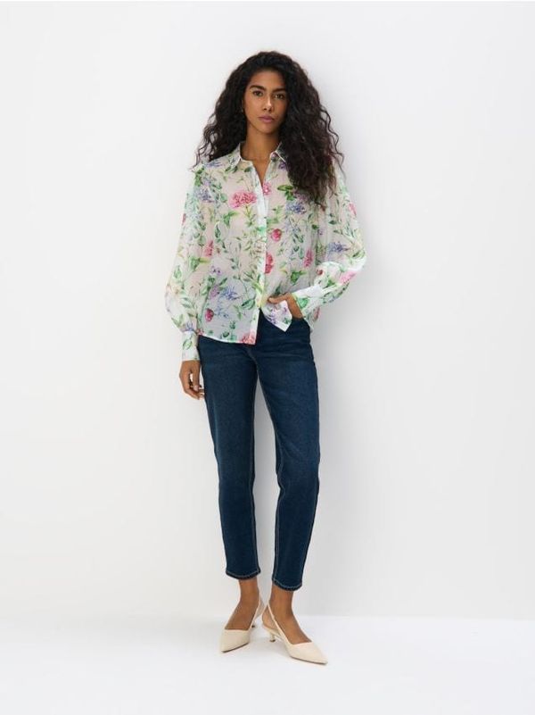 Mohito Mohito - Риза с флорален десен - бяло