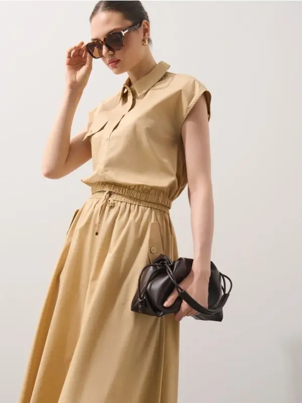 Mohito Mohito - Риза с къси ръкави - бежово