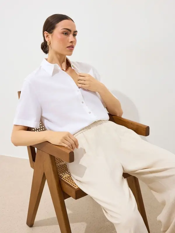 Mohito Mohito - Риза с къси ръкави - бяло