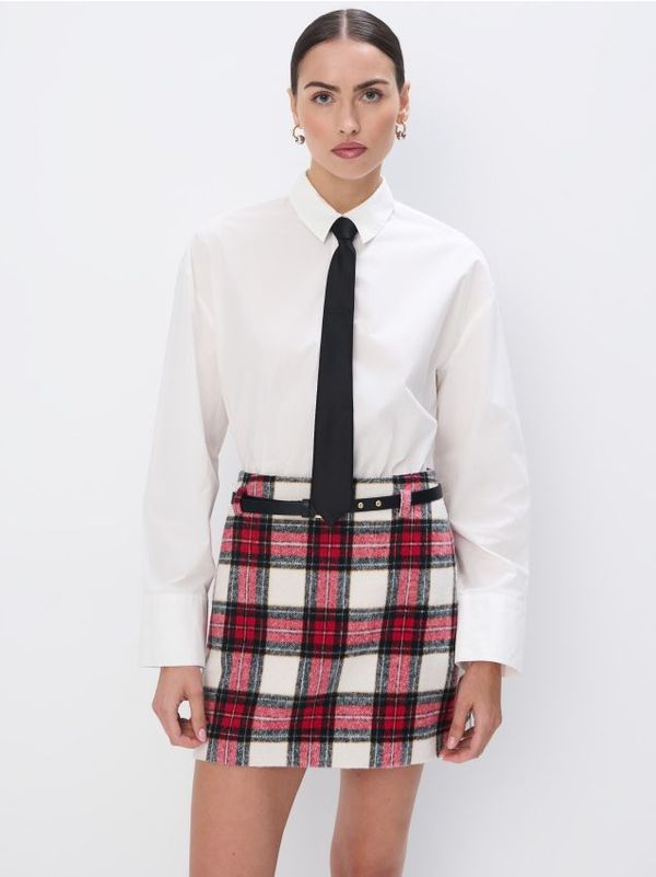 Mohito Mohito - Риза с високо съдържание на памук - бяло