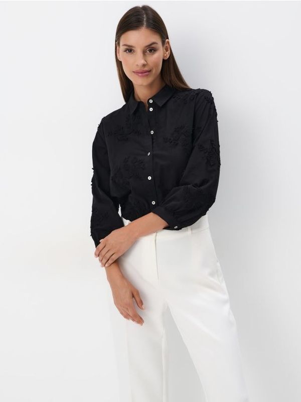 Mohito Mohito - Риза с високо съдържание на памук - черен